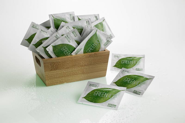 Salviette Uso Ristorante 50 Salviette Monodose Monouso Al Limone Igieniche Salviettine Igienizzanti Mani Singole Ideali Per I Clienti Di Ristoranti, Laboratori Ufficio Uso Professionale Salviette TNT 20x20 Cm - 4