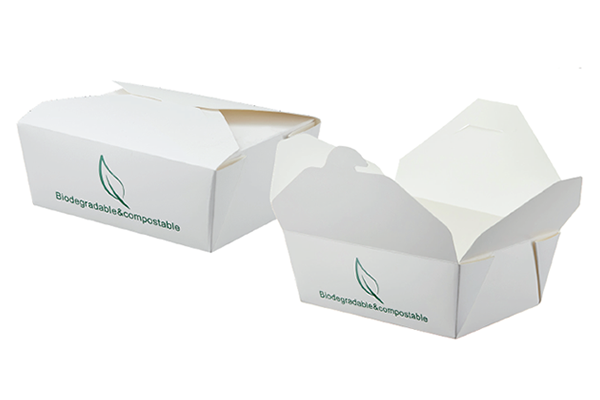 Take away box grande in carta+PLA - 1480 ml. - Street food, take away e asporto